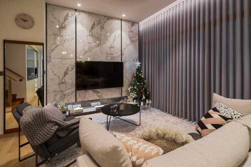 Contemporary Living Room at Tampines Trilliant