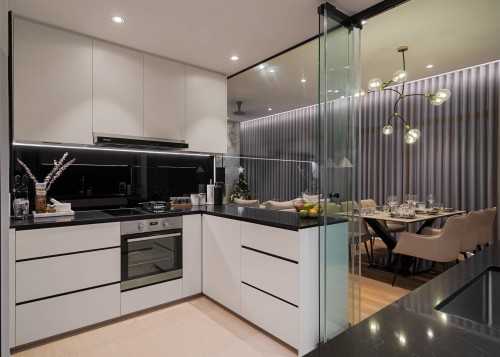 Contemporary Kitchen at Tampines Trilliant
