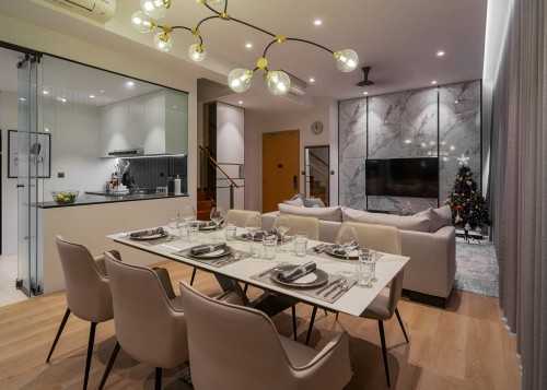 Contemporary Dining Room at Tampines Trilliant