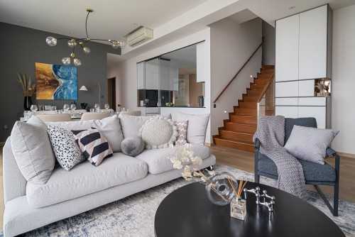 Contemporary Living Room at Tampines Trilliant