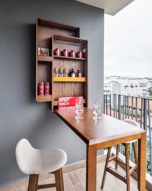 Contemporary Balcony at Hundred Palms