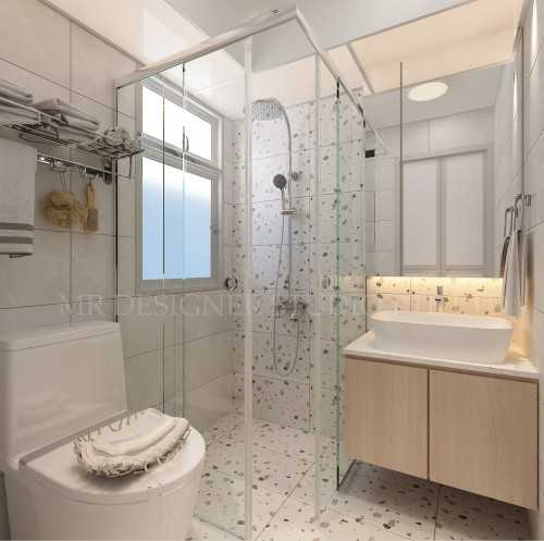 Contemporary Bathroom at 629 tampines