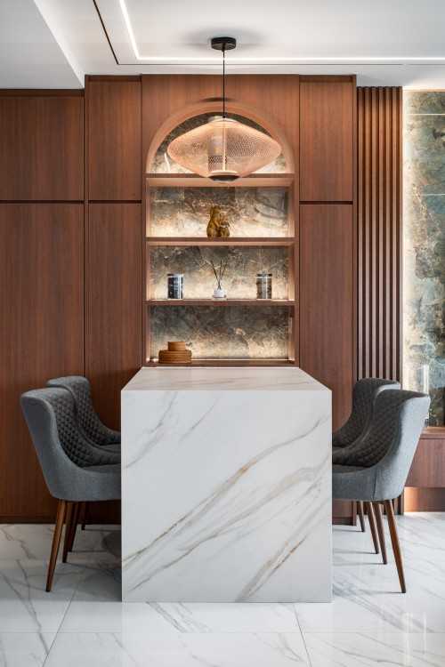Contemporary Dining Room at dawson road 86