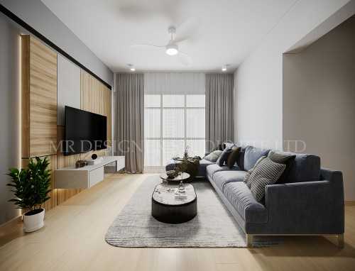 Scandinavian Living Room at punggol 128B