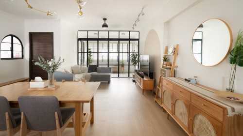 Scandinavian Living Room at Bedok Reservoir View