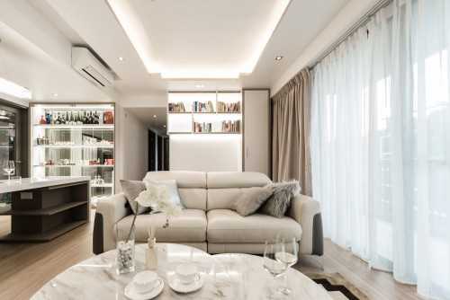 Asian Living Room at Bellewaters II