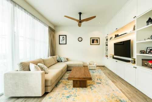 Transitional Living Room at Martin Place