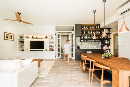 Transitional Living Room at Martin Place
