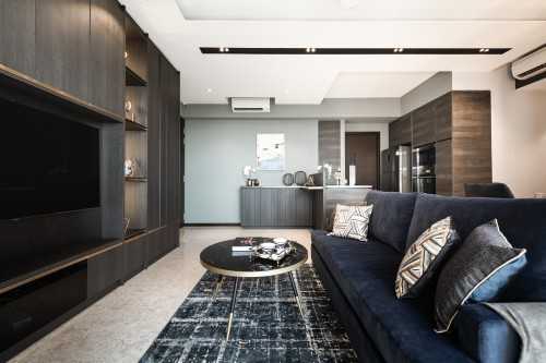 Contemporary Living Room at Sims Urban Oasis