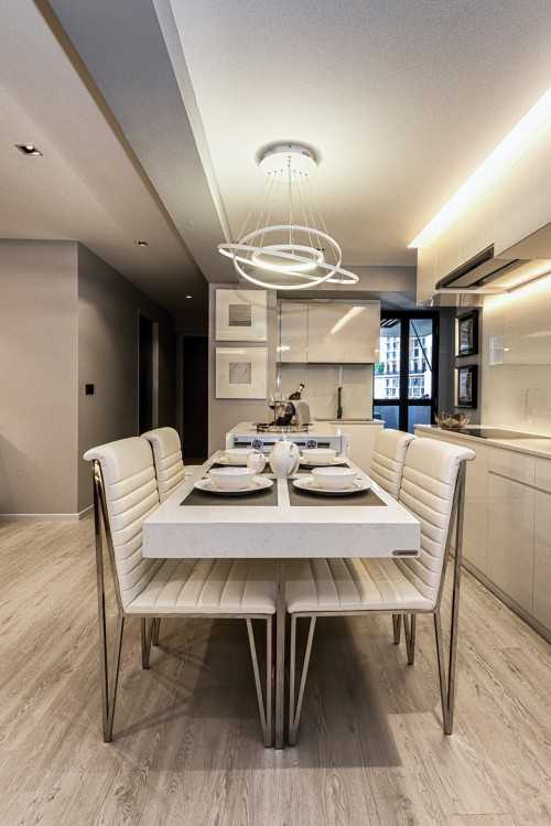 Contemporary Dining Room at Sky Terrace @ Dawson