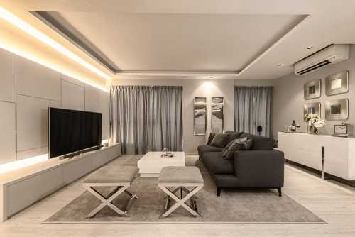 Contemporary Living Room at Sky Terrace @ Dawson