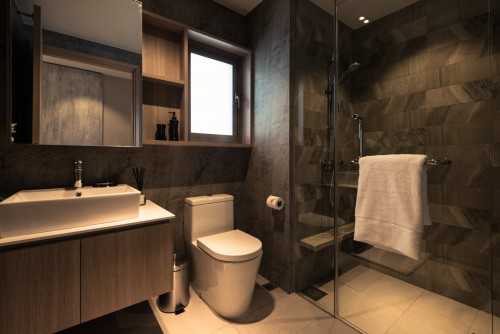 Transitional Bathroom at The Vales