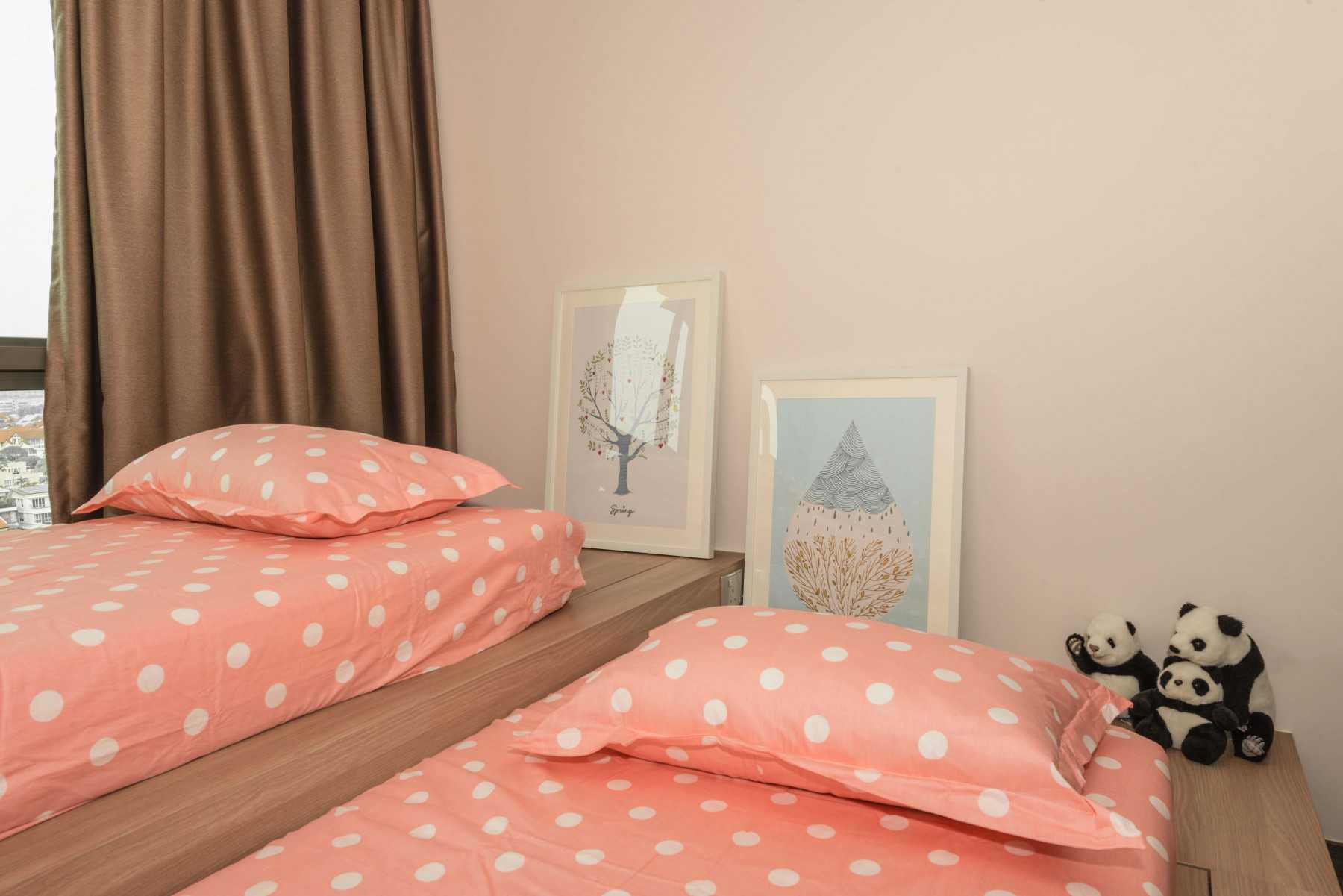 Modern Kids Room with Platform Bed and Children's Storage