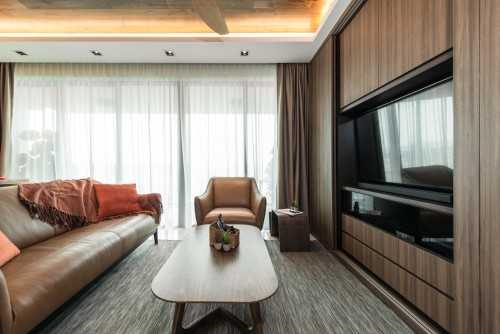 Modern Living Room at The Topiary