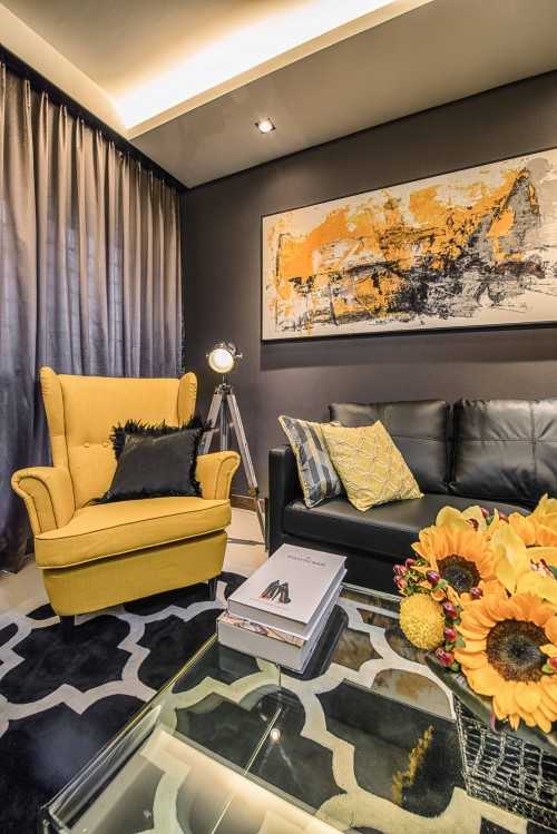 Contemporary Living Room at Waterway Brooks