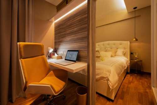 Contemporary Bedroom at Waterway Brooks
