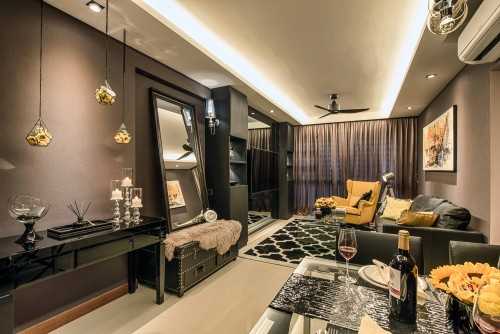 Contemporary Living Room at Waterway Brooks