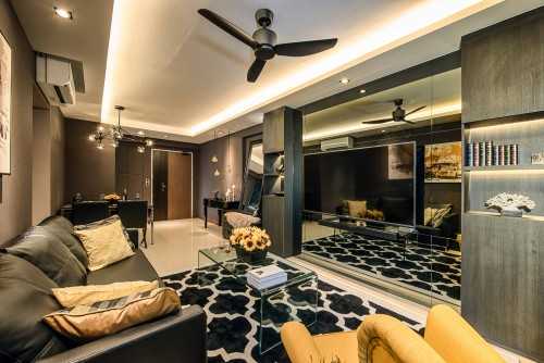 Contemporary Living Room at Waterway Brooks