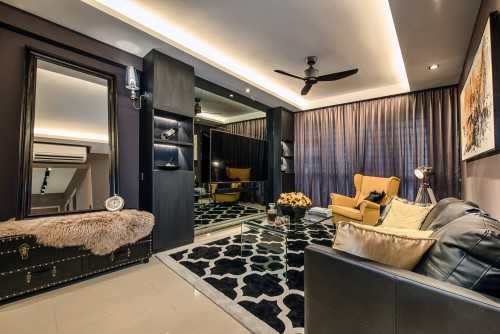 Contemporary Living Room at Waterway Brooks