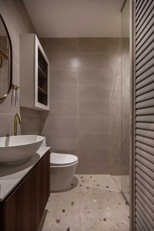 Scandinavian Bathroom at Modern Farmhouse