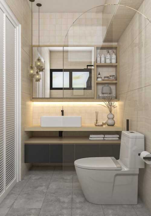 Scandinavian Bathroom at 644 Woodlands Ring Road