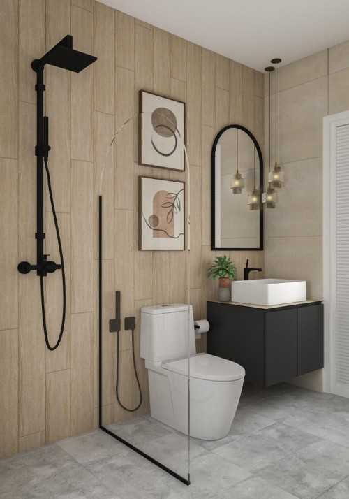 Scandinavian Bathroom at 644 Woodlands Ring Road