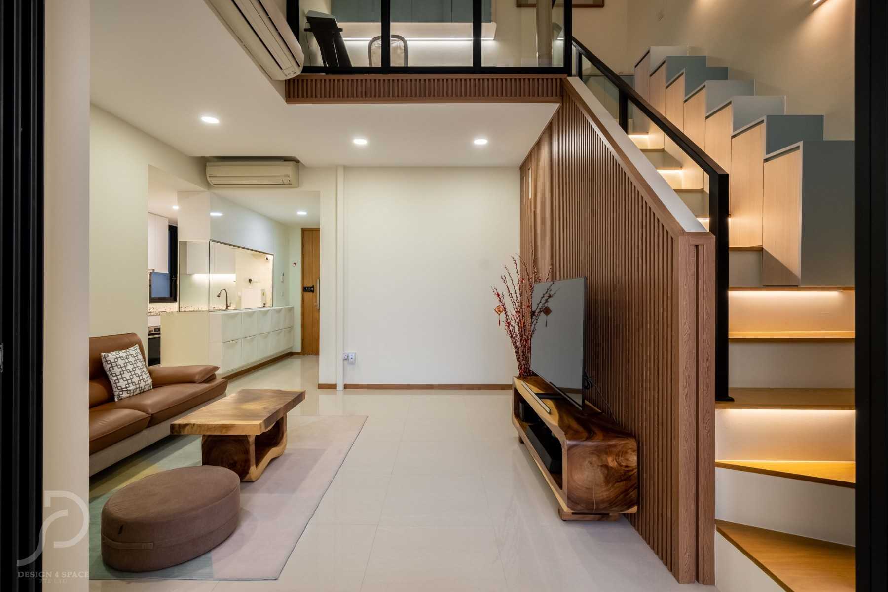 Contemporary Living Room with Sofa and TV