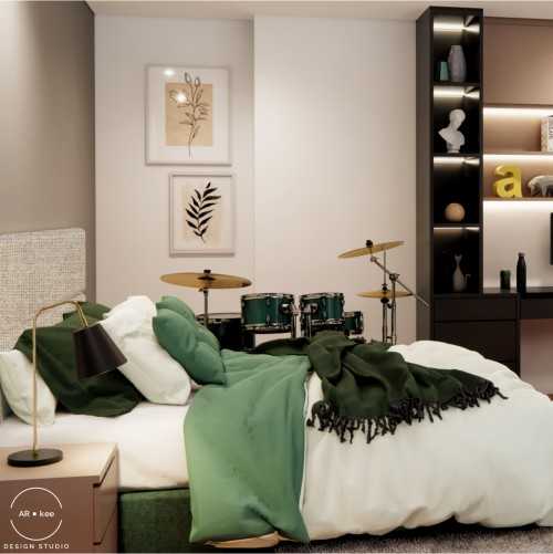 Contemporary Bedroom at Modern Contemporary