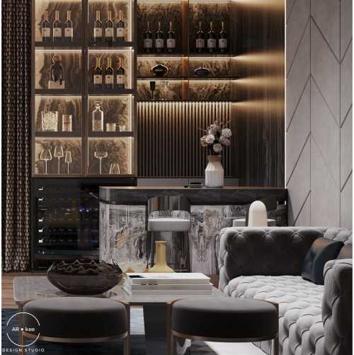 Contemporary Living Room at Modern Contemporary