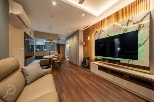 Modern Living Room at Sengkang | Sengkang Ancilla