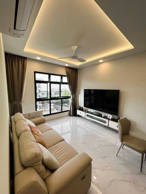 Modern Living Room at Woodleigh Glen