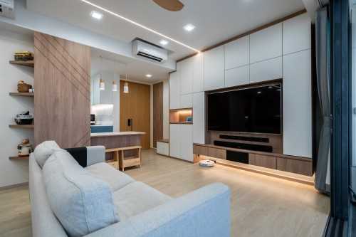 Scandinavian Living Room at Tampines | Hedges park