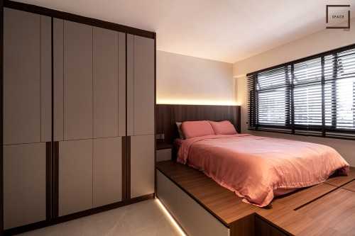 Contemporary Bedroom at 4 Room BTO @ Bidadari