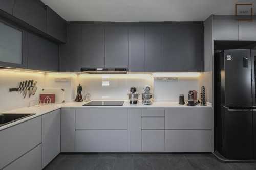 Contemporary Kitchen at Resale 5 Room HDB @ Hougang
