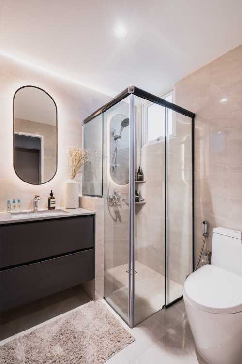 Contemporary Bathroom at Project Hygge Uchi