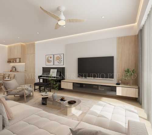 Scandinavian Living Room at Aspen heights