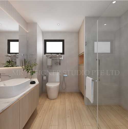 Scandinavian Bathroom at Aspen heights