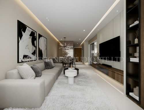 Modern Living Room at Bidadari park drive