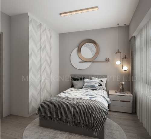 Contemporary Bedroom at Mcnair road