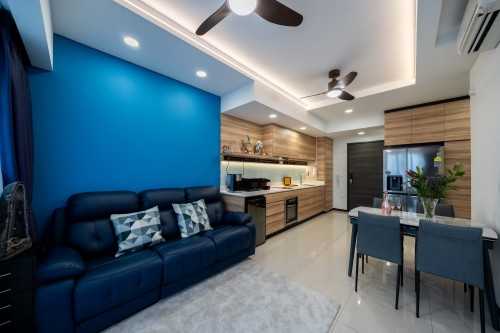 Contemporary Living Room at Poiz Residence