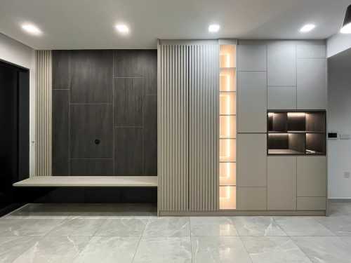Scandinavian Living Room at Stirling Residences