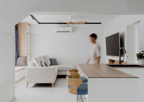Modern Living Room at 101 Pasir Ris St 12