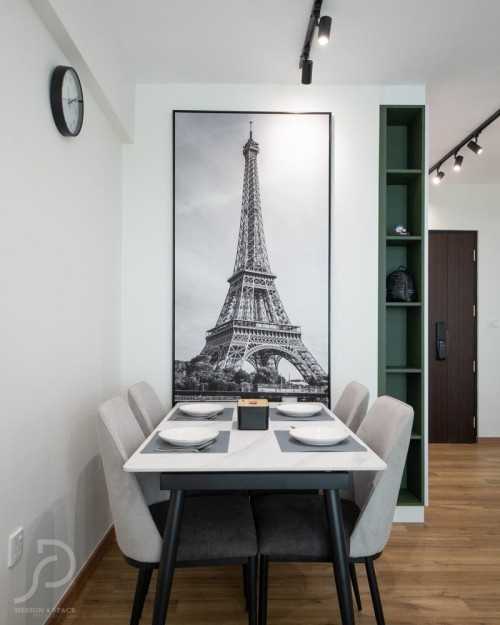 Minimalist Dining Room at Bukit Panjang | Senja Valley