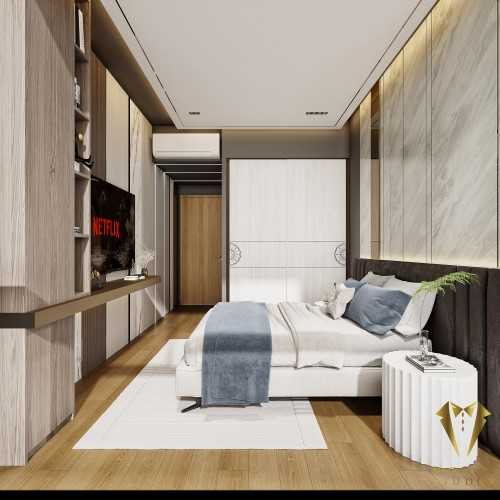 Contemporary Bedroom at Nyon condo