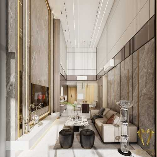 Contemporary Living Room at Nyon condo