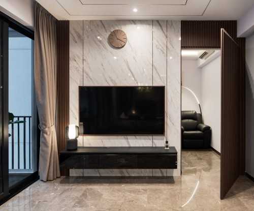 Contemporary Living Room at edgedale isle