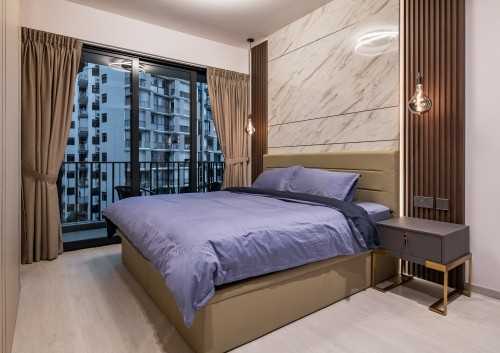 Contemporary Bedroom at edgedale isle