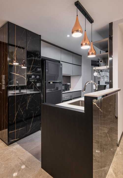 Contemporary Kitchen at edgedale isle