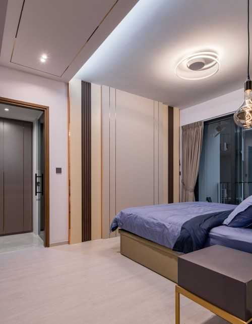 Contemporary Bedroom at edgedale isle