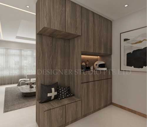 Scandinavian Living Room at 411 northshore